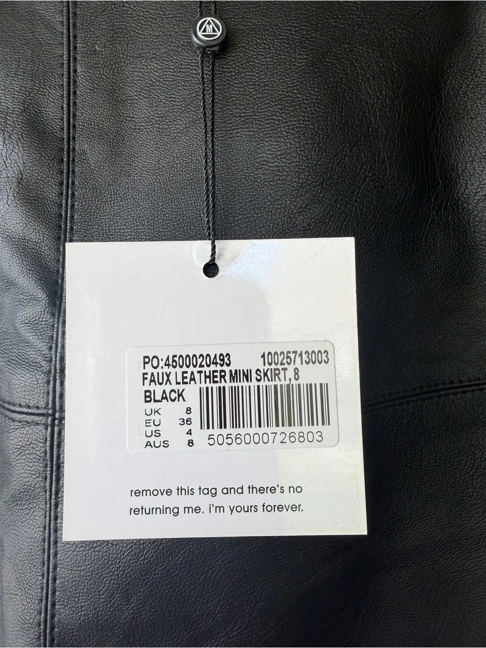 Missguided Mini Faux Leather Skirt in Black